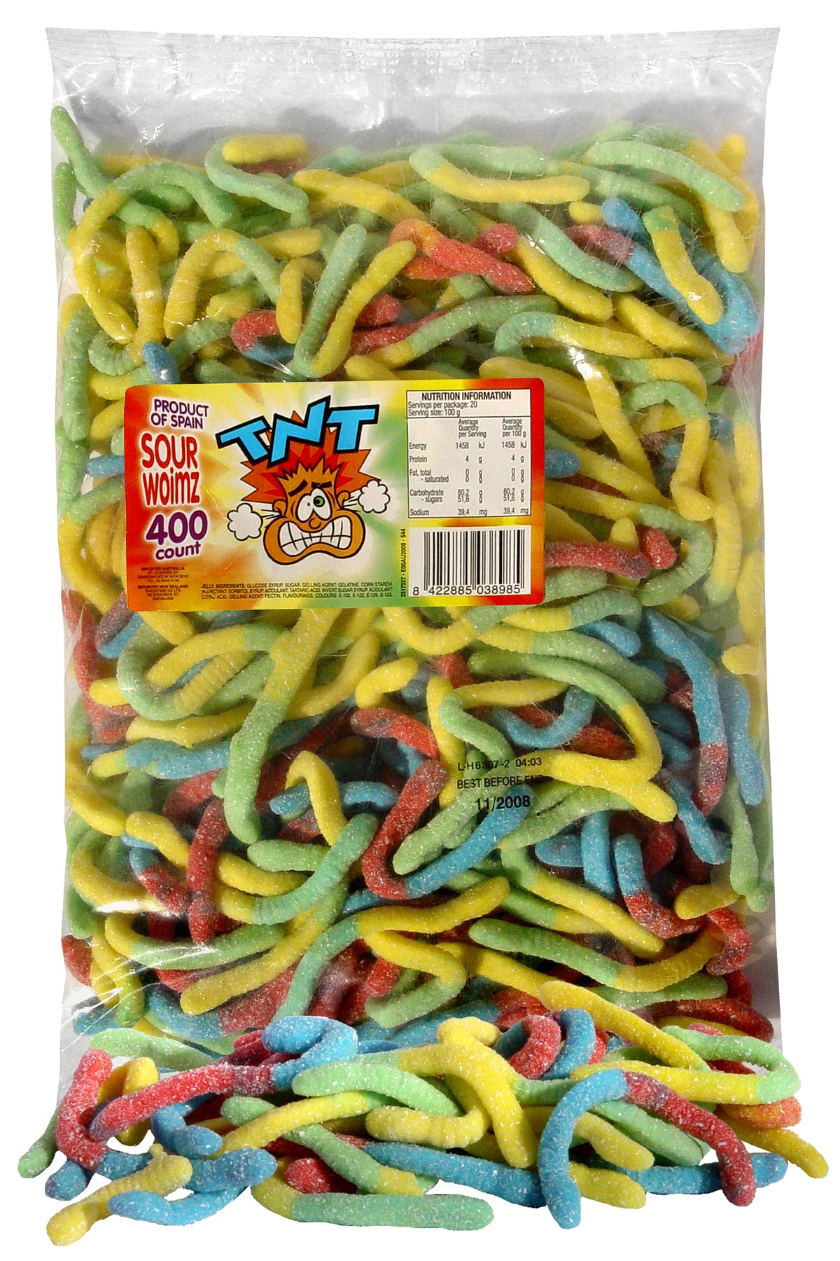 TNT Sour Wormz