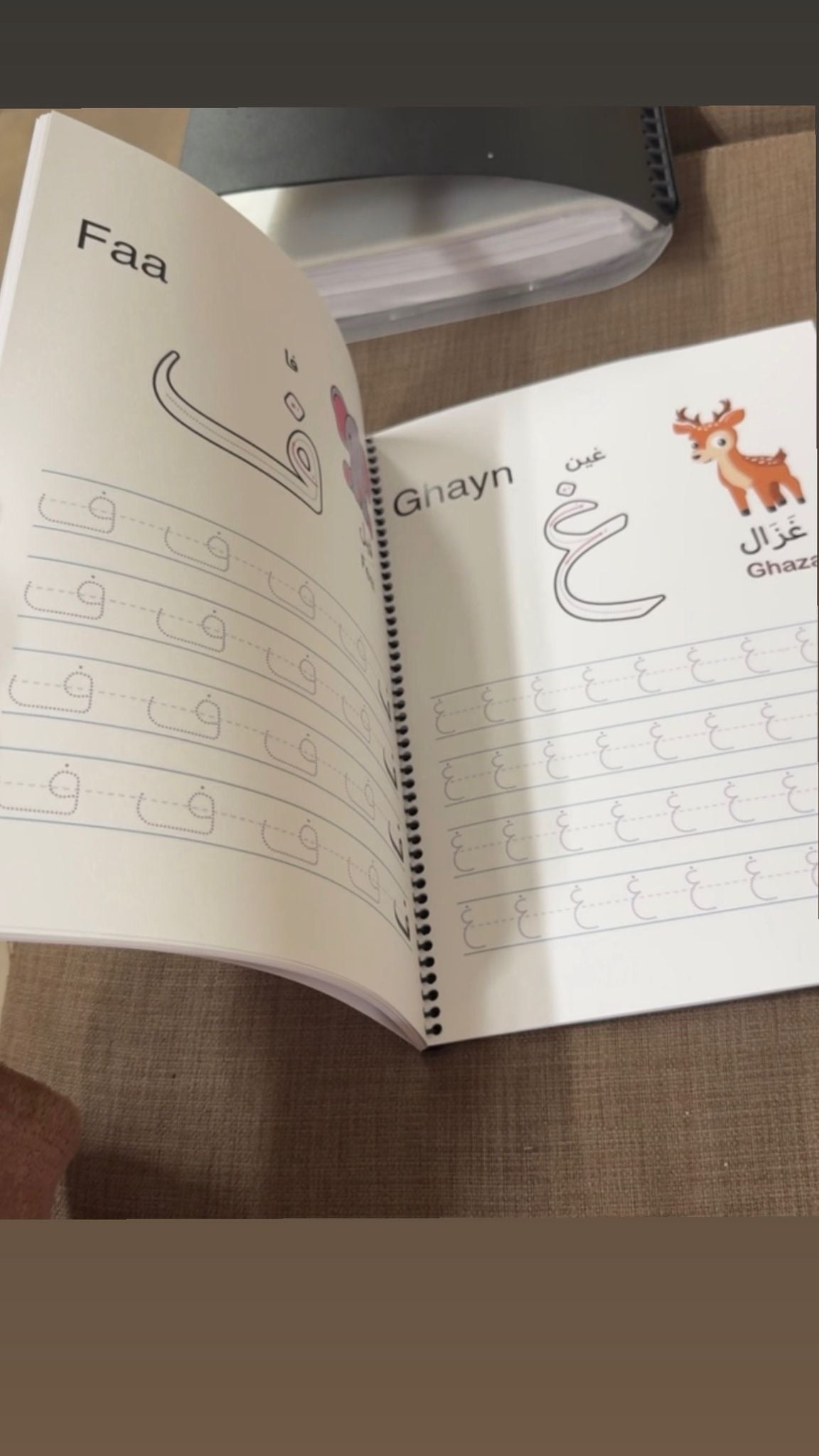 Kids Arabic Alphabet Writing Book