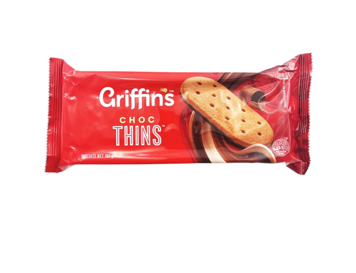 Griffins Choc Thins Biscuits 180g