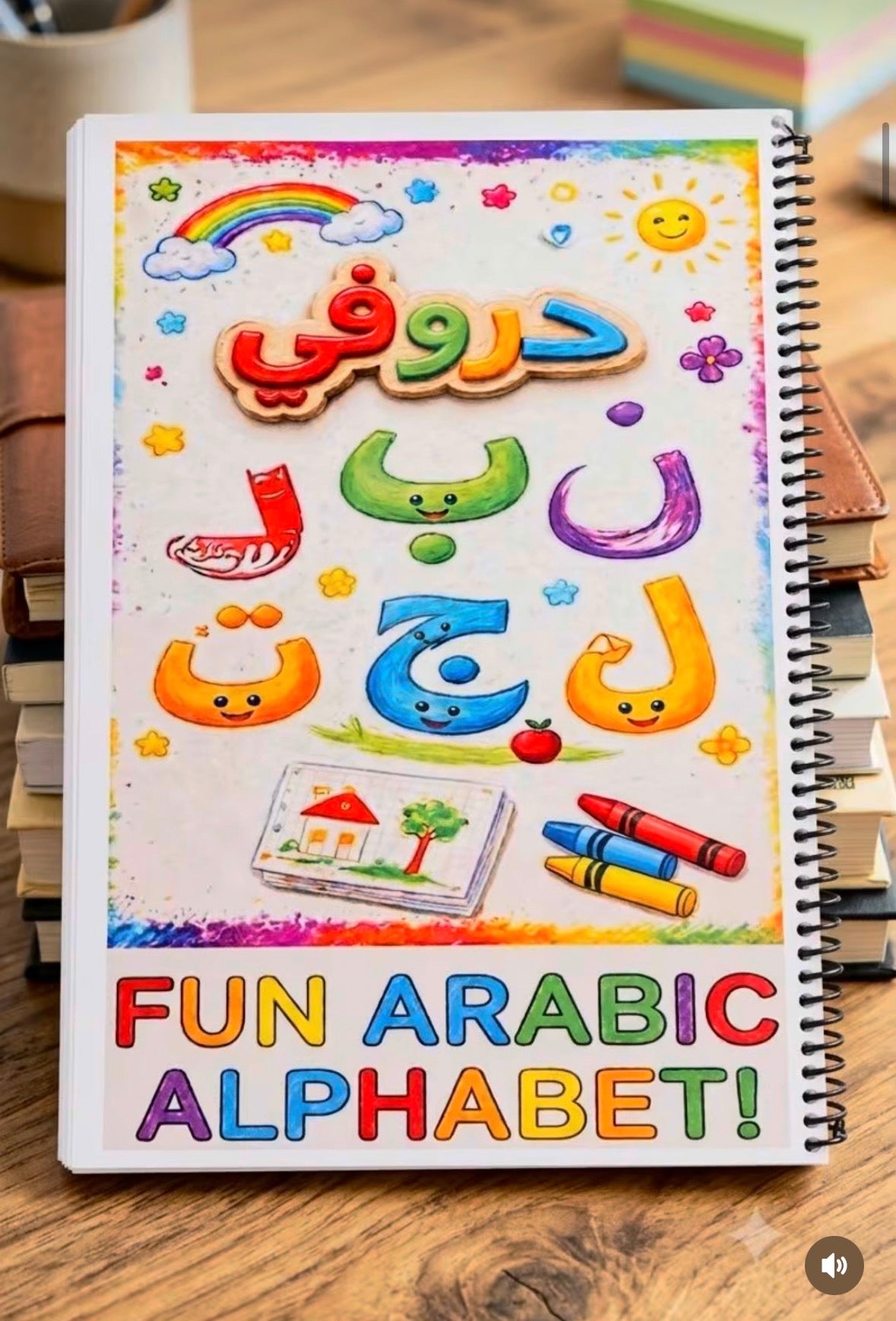 Kids Arabic Alphabet Writing Book