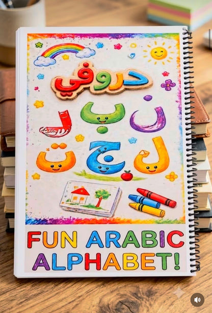 Kids Arabic Alphabet Writing Book