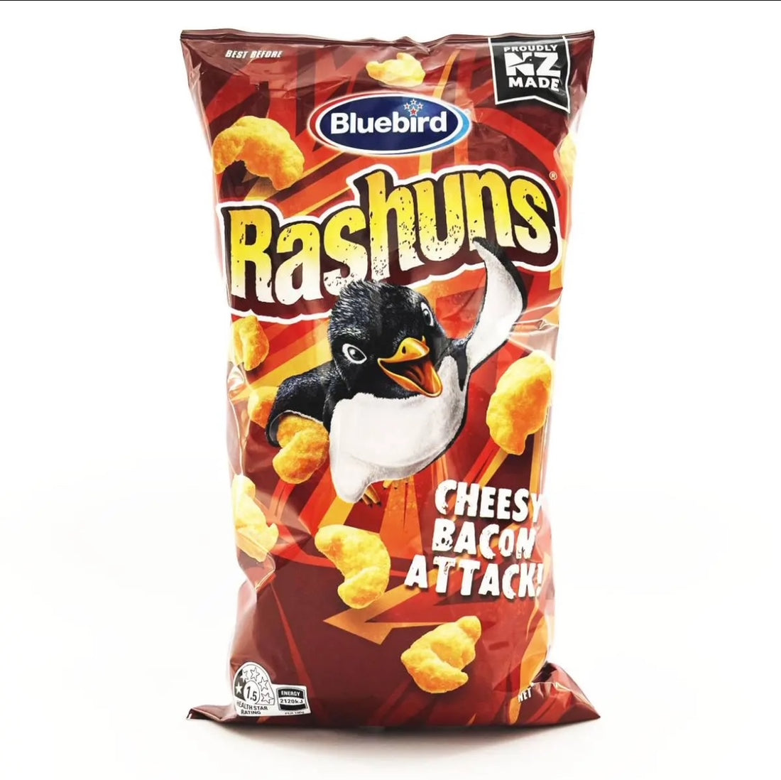 Bluebird Rashuns Cheese &amp; Bacon 150g