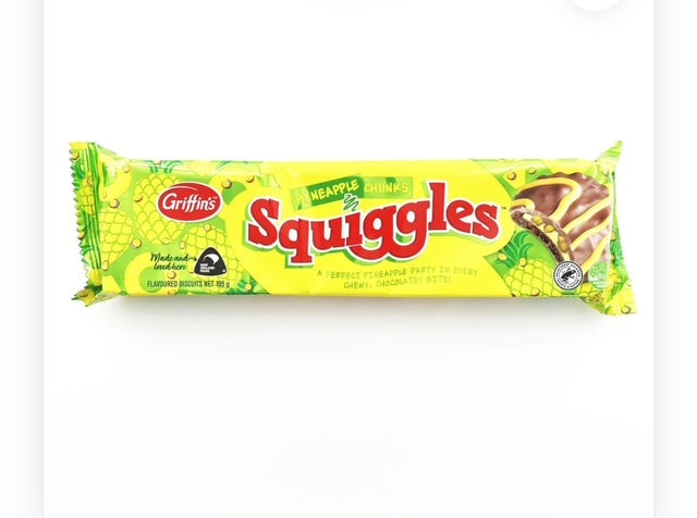 Griffins Pineapple Squiggles Biscuits 195g