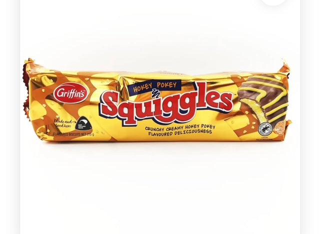 Griffins Hokey Pokey Squiggles Biscuits